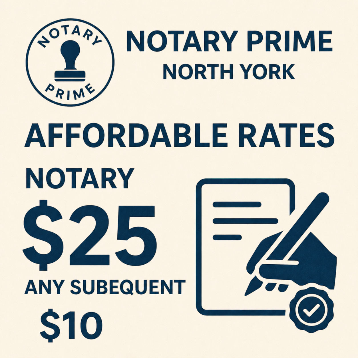 Toronto & North York Notary Services – Best Prices in Canada | Notary Prime